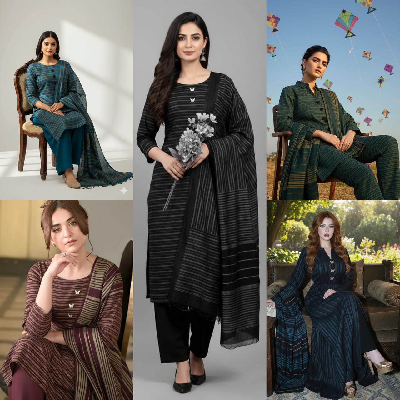 3Pc Multani Susi Khaadi