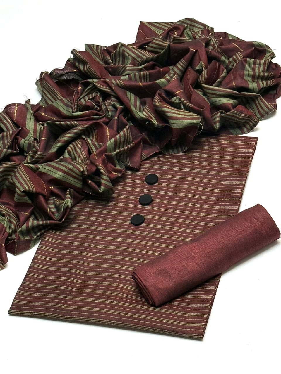 3Pc Multani Susi Khaadi [light Maroon]