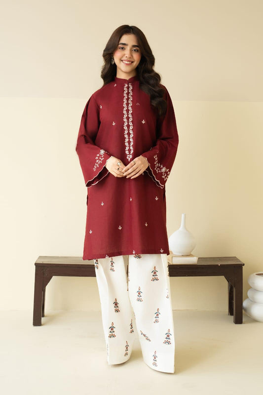 2Pc Batik Lawn Embroidered [RC 11]