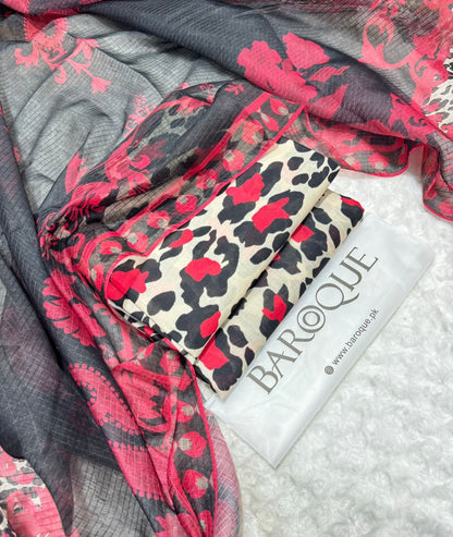 3Pc Baroque Swiss Lawn Printed [RC 880]